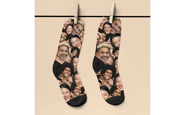 Personalised Men's Multi Face Photo Socks product image