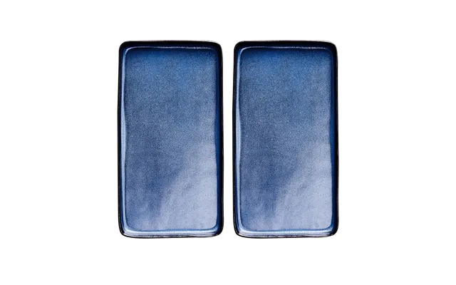 Aida Raw Saucer 18x34 Cm 2-pack Midnight Blue
