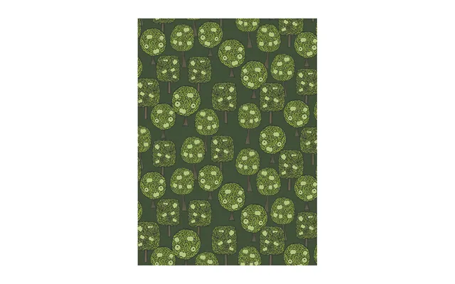 Arvidssons Textil Äppelskogen Fabric Dark Green