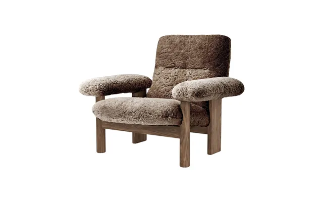 Audo Copenhagen Brasilia Armchair Walnut-sahara Sheepskin Curly