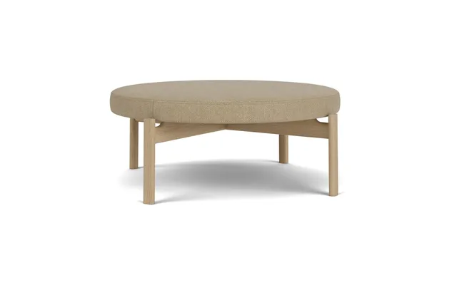 Audo Copenhagen Passage Pouf Ø98,5 Cm Natural Oak-audo Bouclé 02