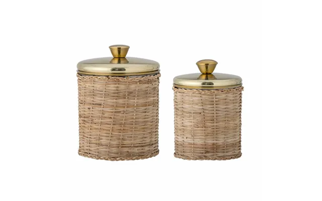 Bloomingville Abas Pot With Lid 2-pack Metal