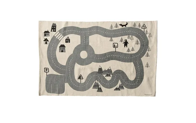 Bloomingville Bloomingville Kids Rug With Road Print 100x150 Cm