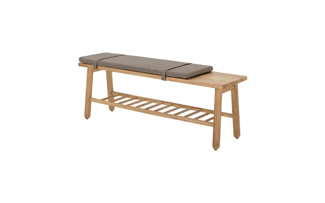 Bloomingville Linde Bench With Cushion Grey
