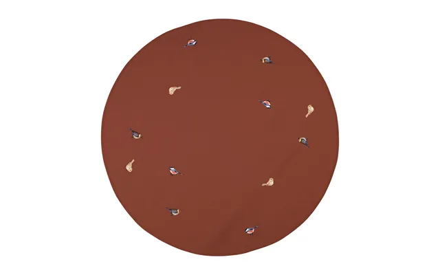 Broste Copenhagen Bird Christmas Tree Rug Smoked Paprika