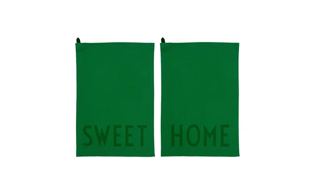 Design Letters Design Letters Kitchen Towel Favourite 2 Pieces Sweet-home-green