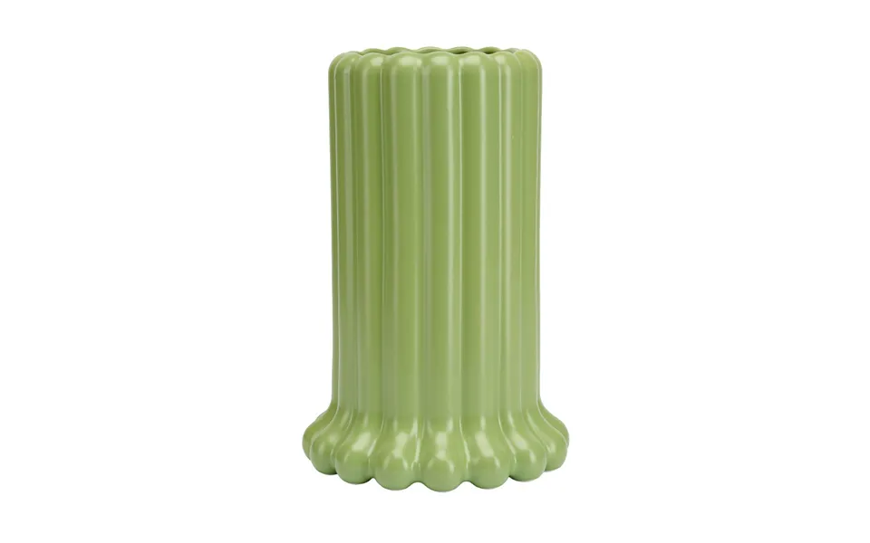 Design Letters Tubular Vase Large 24 Cm Green