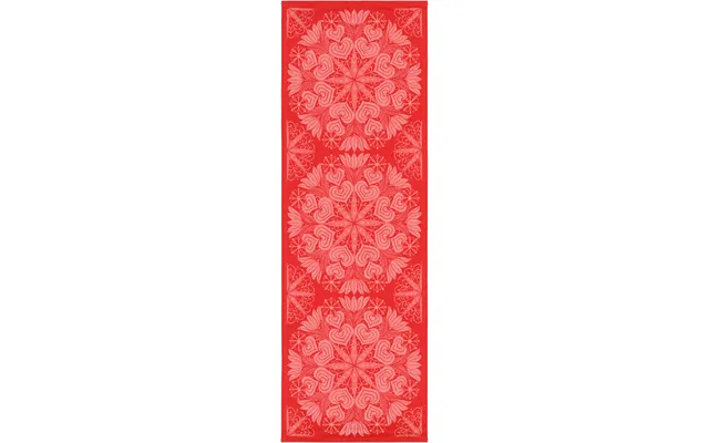 Ekelund Linneväveri Hjärtbo Table Runner 50x150 Cm Red