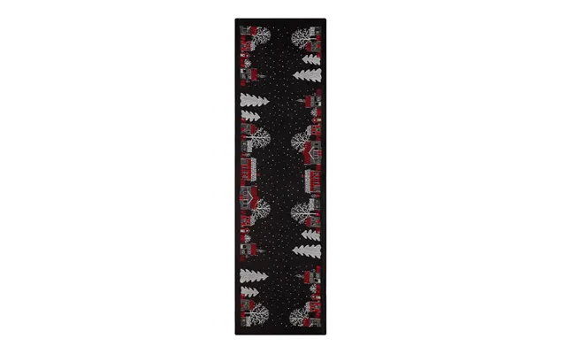Ekelund Linneväveri Julstad Table Runner Black