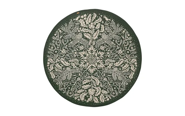Ferm Living Winter Forest Tree Christmas Tree Rug Dark Green