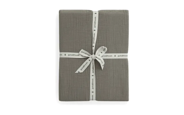 Garbo&friends Geranium Muslin Fitted Sheet 160x200x30 Cm