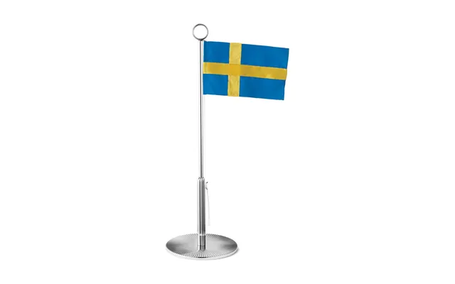 Georg Jensen Bernadotte Table Flag 38.8 Cm Svensk Flagga