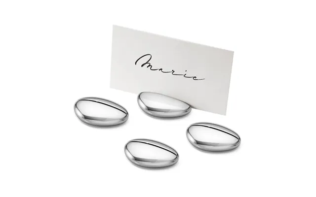 Georg Jensen Sky Holder For Placeholders 4-pack Inkl 24 Kort Stainless Steel