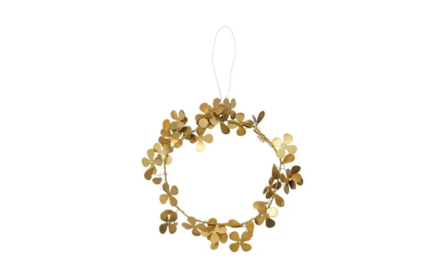 House Doctor Clover Wreath Ø12.5 Cm Brass