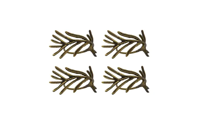 House Doctor Mistle Napkin Ring 4-pack Antique Brass
