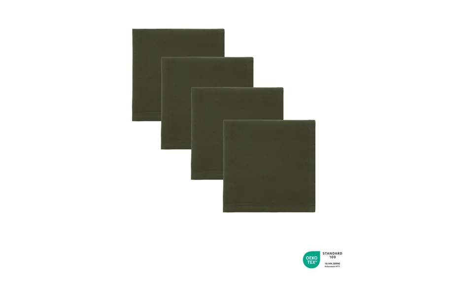 House Doctor Real Napkins 40x40 Cm 4-pack Dark Green