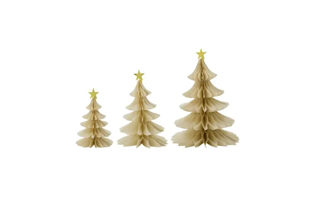 House Doctor Tree Decorative Spruce 3 Pieces Ivory