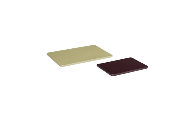 Hübsch Amare Coaster Set 2 Pieces Large Green-maroon