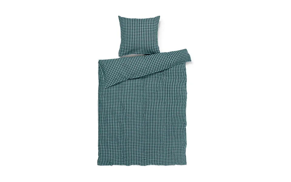 Juna Bæk&bølge Bedding Set 140x200 Cm Green-light Blue