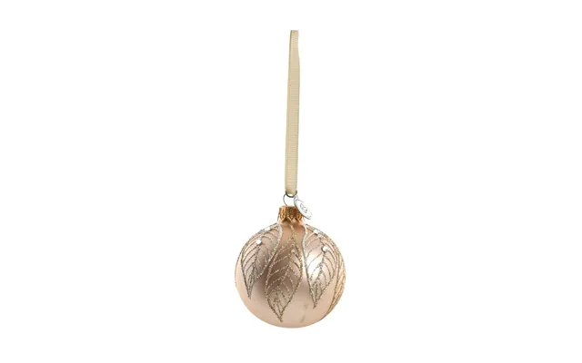 Lene Bjerre Cadelia Christmas Bauble Ø6 Cm Rose - Leaves