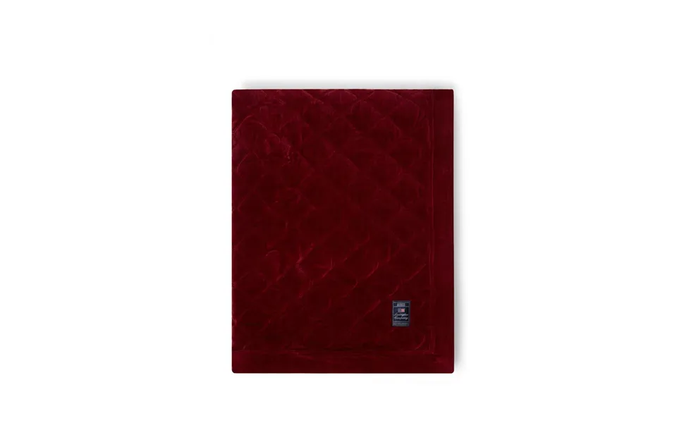 Lexington Quilted Organic Cotton Velvet Bedspread 240x260 Cm Red
