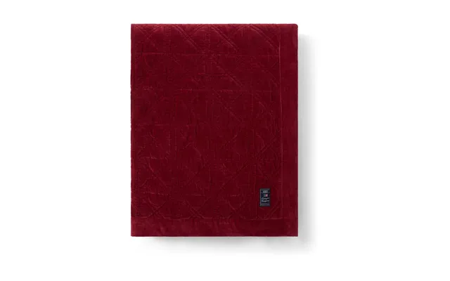 Lexington Quilted Organic Cotton Velvet Bedspread 260x240 Cm Red
