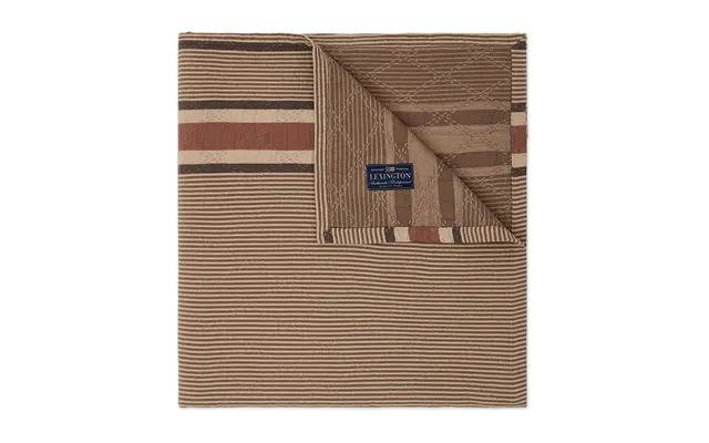 Lexington Side Striped Soft Quilted Bedspread 160x240 Cm Beige
