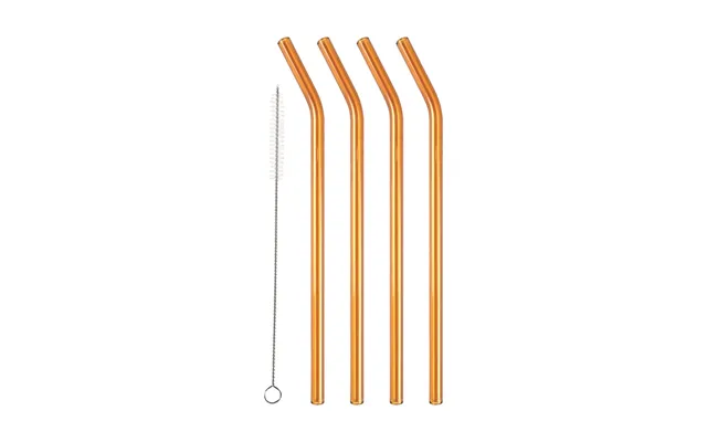 Lyngby Glas Lyngby Glas Straws 21.5 Cm 4-pack Amber