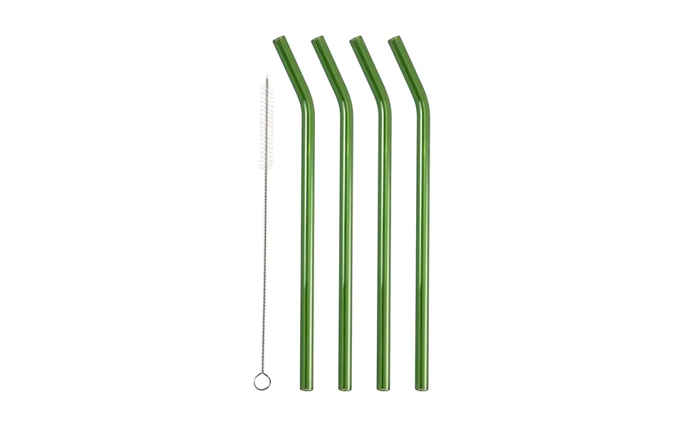 Lyngby Glas Lyngby Glas Straws 21.5 Cm 4-pack Green