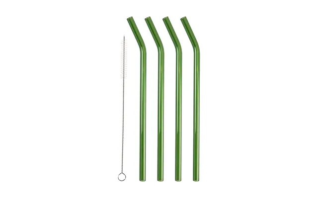 Lyngby Glas Lyngby Glas Straws 21.5 Cm 4-pack Green