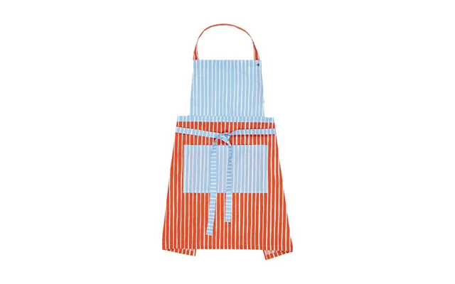 Marimekko Piccolo Apron White-tomato Red-light Blue