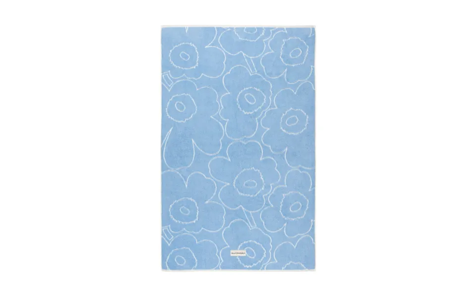 Marimekko Piirto Unikko Bath Towel 100x160 Cm Blue