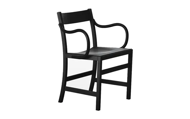 Massproductions Waiter Xl Armchair Black Stained Beech