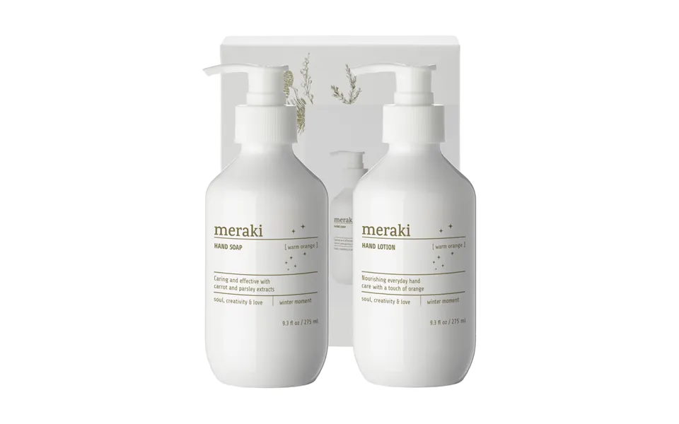 Meraki Meraki Gift Set Hand Soap With Hand Lotion Warm Orange