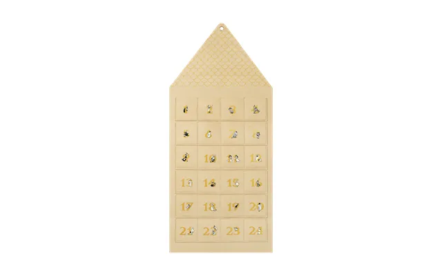 Muurla Moominhouse Advent Calendar 45x100 Cm Beige