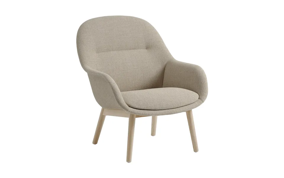 Muuto Fiber Lounge Armchair With Oak Legs Ecriture 240-grey
