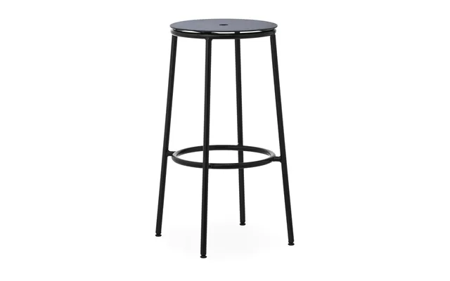 Normann Copenhagen Circa Barstool 75 Cm Black Aluminum