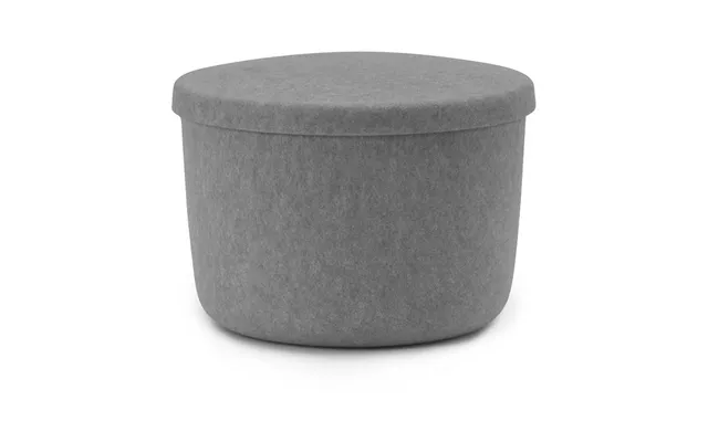Normann Copenhagen Hide Storage Small Ottoman Grey