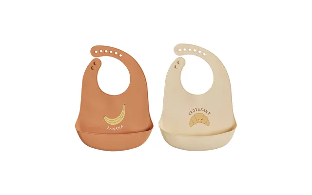 Oyoy Yummy Bib 2-pack Caramel Butter
