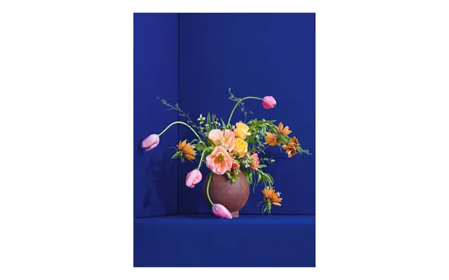 Paper Collective Blomst 01 Blue Poster 50x70 Cm
