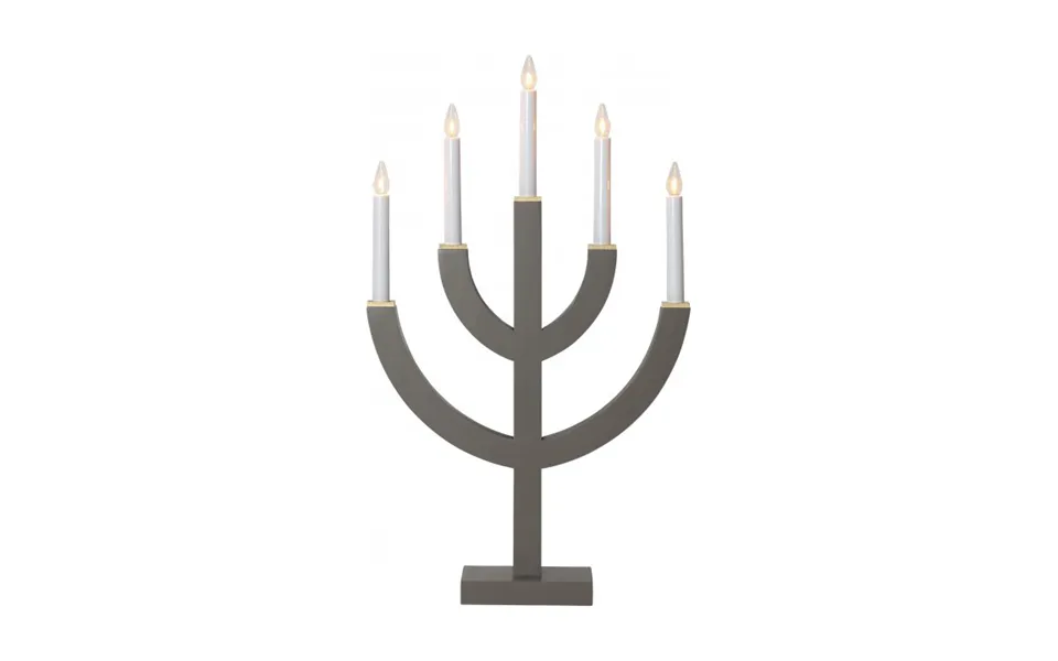 Star Trading Anno 5 Candlestick 59 Cm Brown