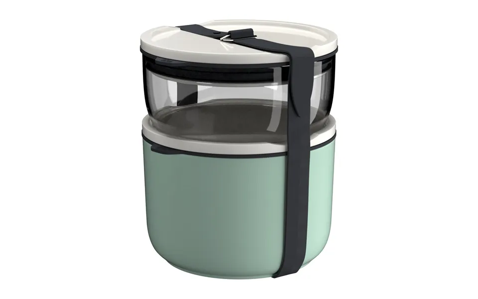 Villeroy & Boch To Go & To Stay Lunch Box Rund Set Green-white-clear