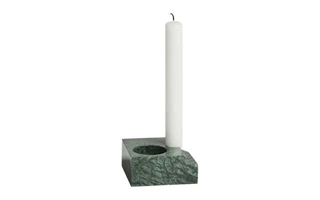 Woud Jeu De Dés 3 Candle Holder Marble Green