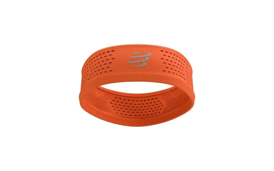Compressport Thin Headband - Fire Colour, Ideal For Running And Training, Keeps Sweat Away From Face