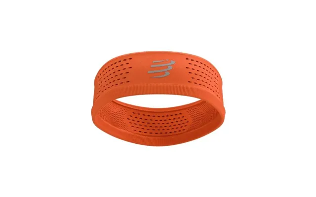 Compressport Thin Headband - Fire Colour, Ideal For Running And Training, Keeps Sweat Away From Face