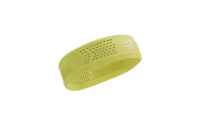 Compressport Thin Headband - Lightweight, Breathable Running Headband In Yellow For Optimal Comfort And Performance