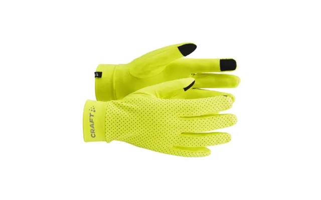 Craft Lumen Fleece Glove 8 S Yellow Women