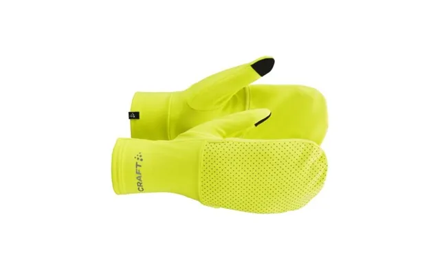 Craft Lumen Fleece Hybrid Glove 10 L Yellow Women