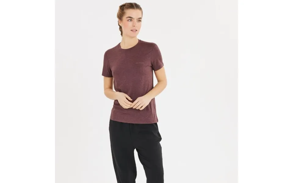 Endurance Alvaly Melange Ss Tee Red Size 42 Eu - Comfortable And Breathable For Running And Training