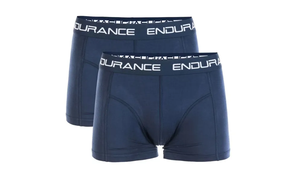 Endurance Bamboo Boxers 2-pack, Size S - Comfortable Navy Underwear For Active Men